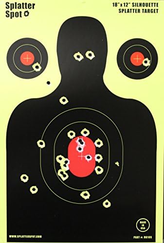 12" X 18" Silhouette Splatter Targets 10, 25, 50 100 Packs See Your Hits Instantly