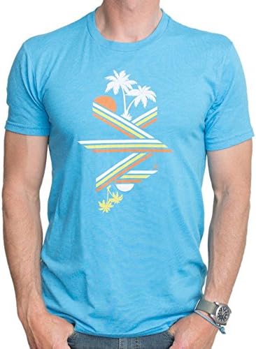 Nikau Kai Men's OP Premium Tri-Blend Short Sleeve T-Shirt Large Aqua