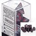 Chessex Velvet Black/red 7 piece dice set