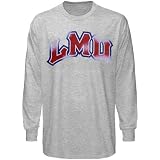 NCAA Loyola Marymount Lions Ash Distressed Giant Logo Long Sleeve T-shirt