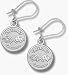 1/2 Chevy Corvette C1 Round Logo Dangle Earrings - Sterling Silver Jewelry