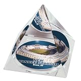 MLB New York Yankees Stadium Crystal Pyramid Paperweight