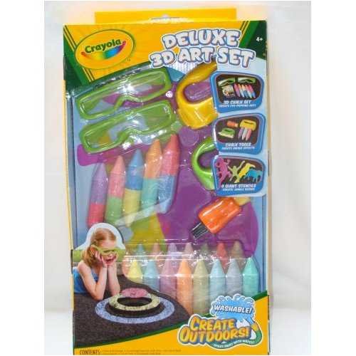 3-D Sidewalk Chalk Deluxe Art Set from Crayola