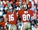 Joe Montana Autographed San Francisco 49ers 8x10 Photo with Jerry Rice Pictured