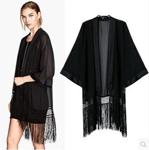 Cool Boys Summer Style Women Roupas Blousas Feminina kimono cardigan lace crochet tops blusas de renda long Cardigan Black Coat tops