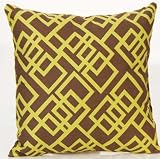Element Brown Print Pillow by Sweet Potato