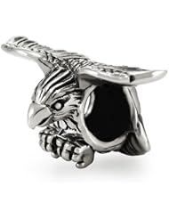 Ohm Sterling Silver Soaring Eagle Bead Charm