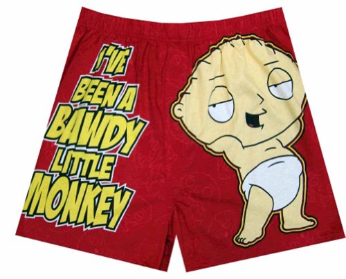 Family Guy - Stewie Bawdy Little Monkey Boxer for men