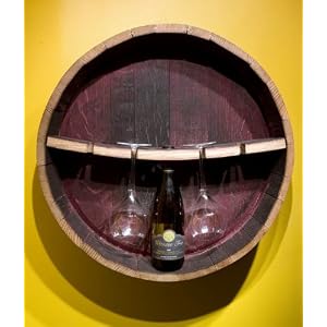 True Fabrications Used Wine Oak Barrel Stemware Rack and Holder (made from recycled and used wine... by
