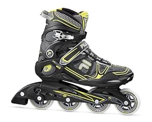 Fila Inlineskate Master Glx 13 - Patines en línea, color negro/amarillo, talla FR: 9