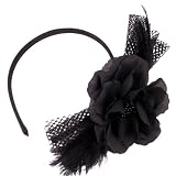 Karina Flower Headband, Black