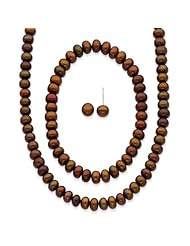 SS 6.00-7.00mm Freshwater Cult. Pearl Necklace Stretch Bracelet /Earrings Set