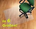 Floordirekt ECO V Bodenschutzmatte - 120x150cm - für Hartböden (Parkett, Laminat, etc.)