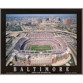 Baltimore Ravens - MT Bank aka PSINet Stadium - Lg - Plaque Mounted &amp; Laminated Print