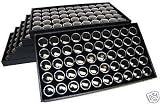300 Gem Jars Tray Black Insert Jewelry Display Gemstone