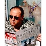 James Gandolfini Reading Newspaper 16X20 Photo - Model GANDPHS016017