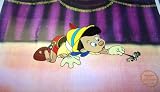 Pinocchio and Jiminy Cricket Walt Disney Limited Edition Animation Cel, Unframed