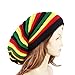 EchoMerx Reggae Baggie Beanie Hat Rasta Colors