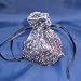 3x4 Sparkle Fabric Wedding Favor Gift Bags/Pouches - Black (10 Bags)