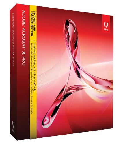 Adobe Acrobat X Professional Student & Teacher Edition
