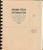 Home-Tech Estimator: Vol. II Manager's Manual