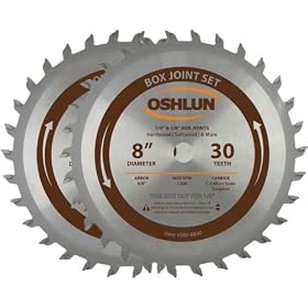 Click here to buy Oshlun SBJ-0830 8-Inch Box and Finger Joint Set by Oshlun.