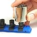 ERNST 13-Inch Socket Rail Organizer with 15 1/4-Inch Twist Lock Clips, Black (8423-Black-1/4)