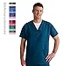 Medline ComfortEase Ladies V-Neck 2 Pocket Scrub Top, X-Small, Eggplant