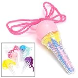 Ice Cream Cone Sand Art Bottle Necklaces (1 dz)