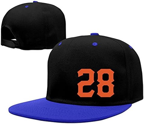 Baseball Play Star #28 Sports Outdoor Breathable Adjustable Unisex Fashion Cap RoyalBlue