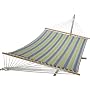 Pawleys Island Castaway Q4277 Sky Blue & Soft Green Striped Quilted Hammock
