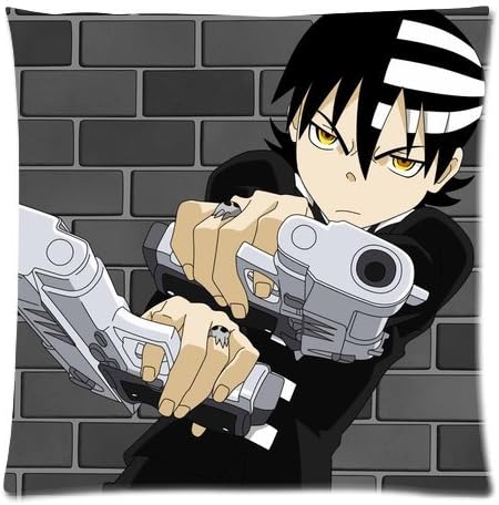 Japanese Anime Soul Eater Death The KID 08 Pattern Pillowcase High quality cotton Nice Two Side Printing 20x20 inches soft Pillow Case