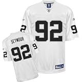 Reebok Oakland Raiders Richard Seymour Replica White Jersey Extra Large