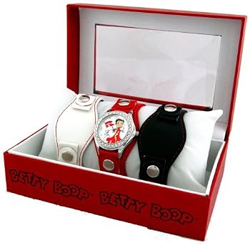 Betty Boop #BB728-2 Multi Changeable Strap Set Watch