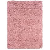 100% Modified Acrylic Pastel Pink Shag Rug AS29