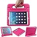 LEFON Kids Case for iPad mini Shockproof Convertible Handle Light Weight Super Protective Stand Cover Case for Apple iPad mini 3rd Gen/Mini 2 / Mini 1 (Rosy)