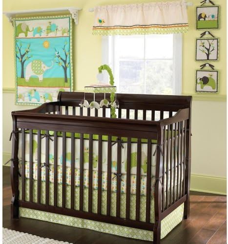 Elephant Parade 7 Piece Crib Bedding Set by Laura Ashley Baby