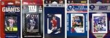 NFL New York Giants Five Different Licensed Trading Card Team Sets