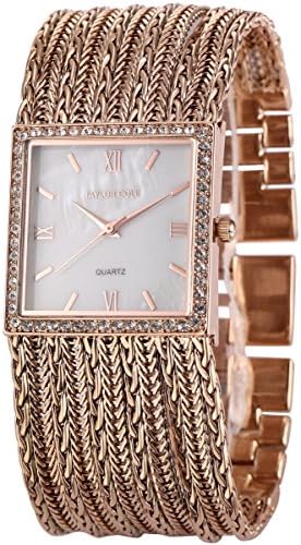 Taylor Cole TC050 Womens Quartz mother of pearl dial brass tassel Band Wrist Watch