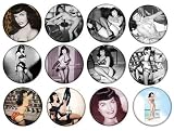 Set of 12 BETTIE PAGE 1.25