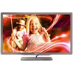 Philips 47PFL7606K/02 119 cm (47 Zoll) Ambilight 3D LED-Backlight-Fernseher, Energieeffizienzklasse A+ (Full-HD, 400 Hz PMR, DVB-T/C/S, Smart TV) silbergrau