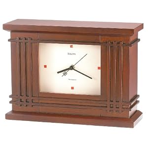 Buy Martin House Tabouret Mantel Clock by Bulova - Frank Lloyd Wright Collection by Bulova
