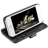 mumbi Ledertasche im Bookstyle f�r iPhone 5 Tasche schwarzvon "mumbi"