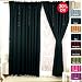 Solid Thermal Insulated Blackout Curtain 84"L- 1 Set-BLACK