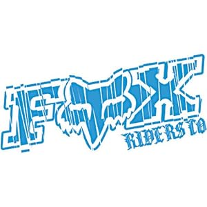 Fox Racing Chucky Single Stickers Off-Road Motorcycle Graphic Kit Accessories - Color: Electric Blue, Size: 5