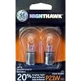 GE P21WNH/BP2 Nighthawk Automotive Replacement Bulbs, Pack of 2