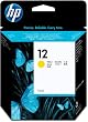 HP 12 Yellow Ink Cartridge in Retail Packaging