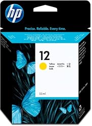 HP 12 Yellow Ink Cartridge in Retail Packaging