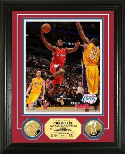 Highland Mint Los Angeles Clippers Chris Paul Gold Coin Photo Mint
