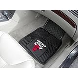 Chicago Bulls Official NBA 18 inch x 27 inch Heavy Duty 2-Piece Vinyl Car Mats by Fanmats